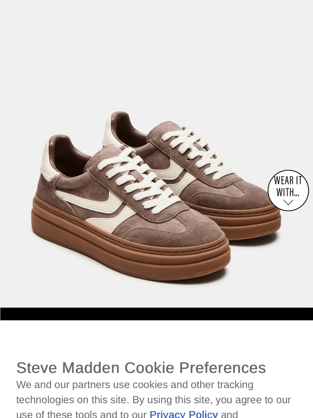 Steve Madden DODGE ESPRESSO platform sneakers